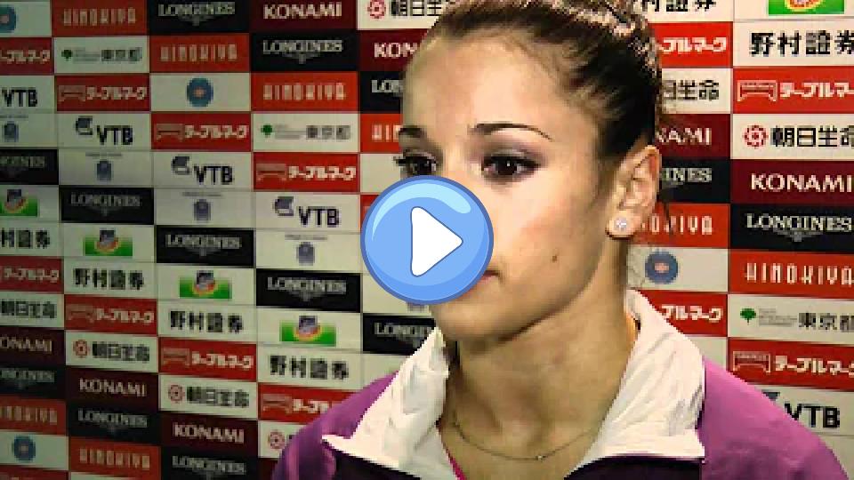Play video: Alicia Sacramone - After Podium Training - 2011 World Championships Video thumb: Alicia Sacramone - After Podium Training - 2011 World Championships