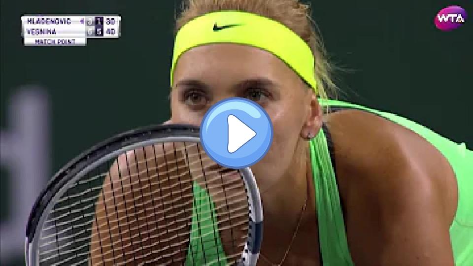 Play video: 2017 BNP Paribas Open Semifinals | Elena Vesnina vs. Kristina Mladenovic | WTA Highlights Video thumb: 2017 BNP Paribas Open Semifinals | Elena Vesnina vs. Kristina Mladenovic | WTA Highlights