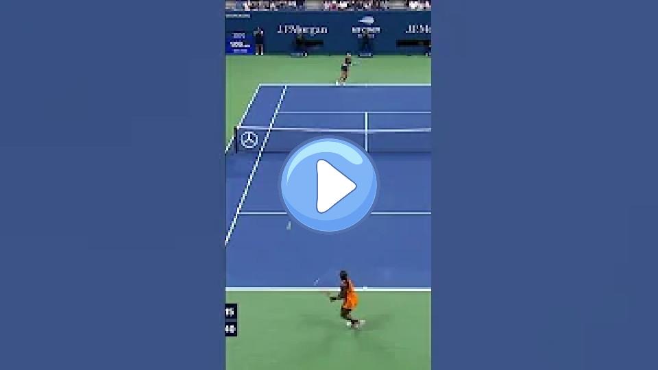 Play video: Sloane Stephens hits a winner facing the wrong way! 😧 Video thumb: Sloane Stephens hits a winner facing the wrong way! 😧