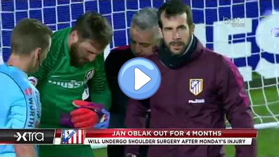 Play video: Jan Oblak Requires Shoulder Surgery Video thumb: Jan Oblak Requires Shoulder Surgery