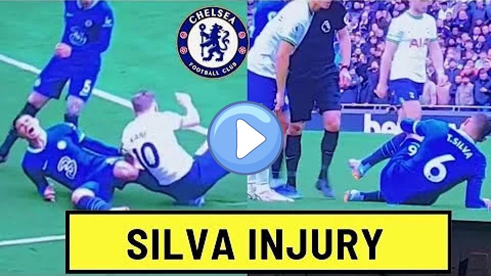 Play video: Thiago Silva Injury vs Tottenham Video thumb: Thiago Silva Injury vs Tottenham