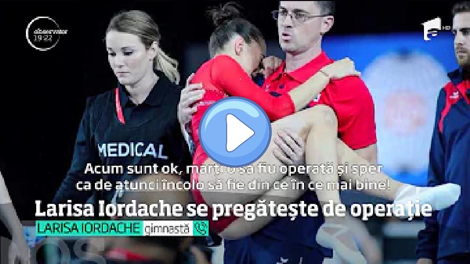 Play video: Larisa Iordache is preparing for surgery! The gymnast suffered a ruptured Achilles tendon. Video thumb: Larisa Iordache is preparing for surgery! The gymnast suffered a ruptured Achilles tendon.