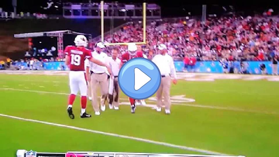 Play video: Kevin Kolb ignores John Skelton. Video thumb: Kevin Kolb ignores John Skelton.