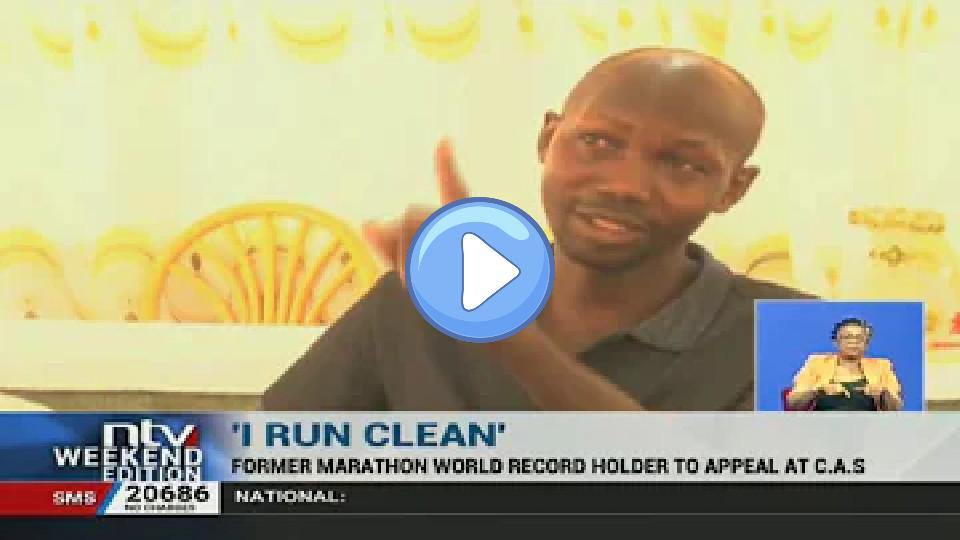 Play video: Wilson Kipsang accuses athletics body of bias after doping ban. Video thumb: Wilson Kipsang accuses athletics body of bias after doping ban.