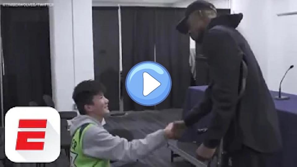 Play video: Jimmy Butler keeps promise to fan despite meniscus injury | ESPN Video thumb: Jimmy Butler keeps promise to fan despite meniscus injury | ESPN