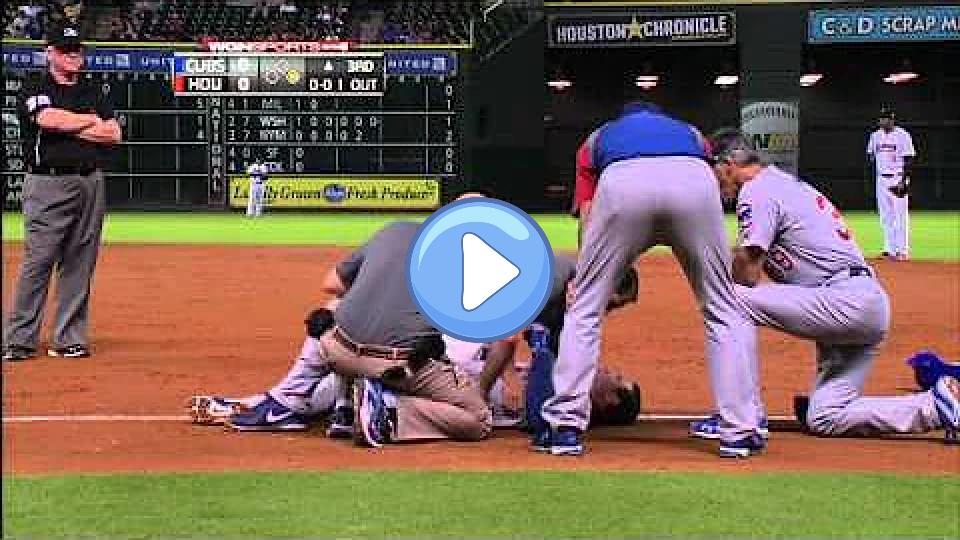 Play video: Rizzo Exits After Collision on September 11, 2012 Video thumb: Rizzo Exits After Collision on September 11, 2012