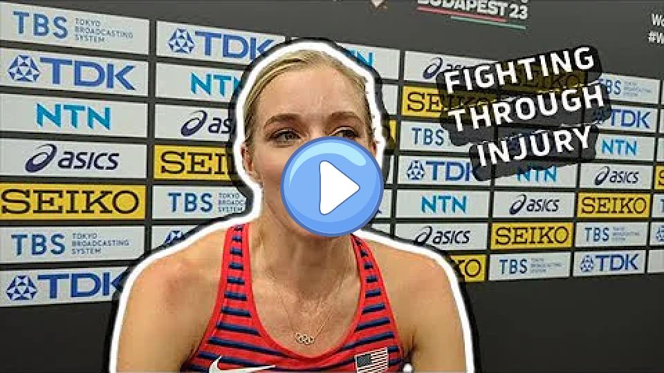 Play video: Emma Coburn Competes at World Championship 2023 Despite Hamstring Injury Video thumb: Emma Coburn Competes at World Championship 2023 Despite Hamstring Injury
