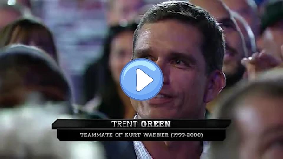 Play video: Trent Green's lessons stayed with me throughout the rest of my career – Kurt Warner's 2017 HOF Speech Clip #5 Video thumb: Trent Green's lessons stayed with me throughout the rest of my career – Kurt Warner's 2017 HOF Speech Clip #5