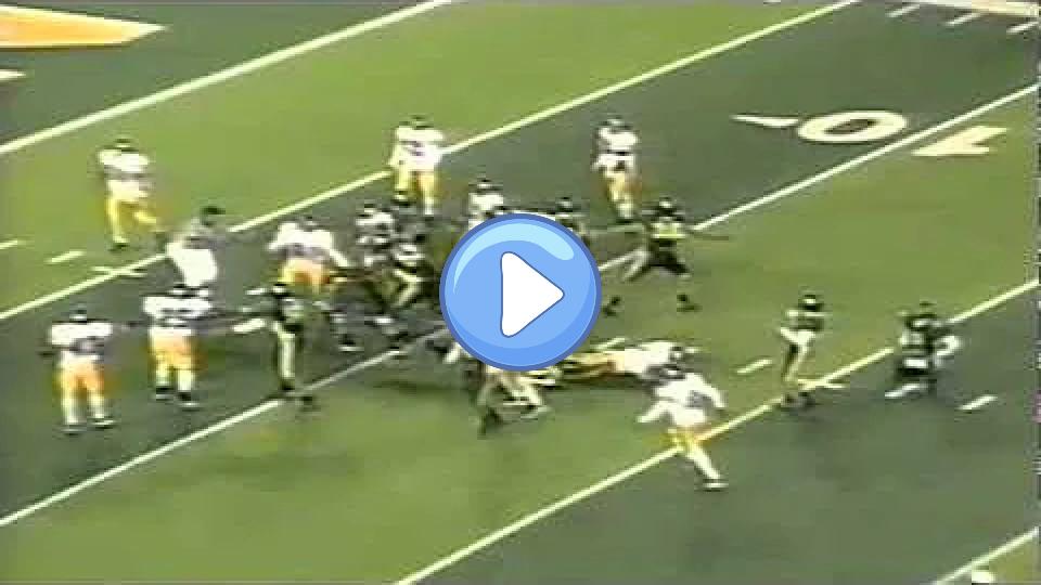 Play video: Joey Harrington injures kicker Nathan Villegas after a game-tying FG on September 22, 1999. Video thumb: Joey Harrington injures kicker Nathan Villegas after a game-tying FG on September 22, 1999.