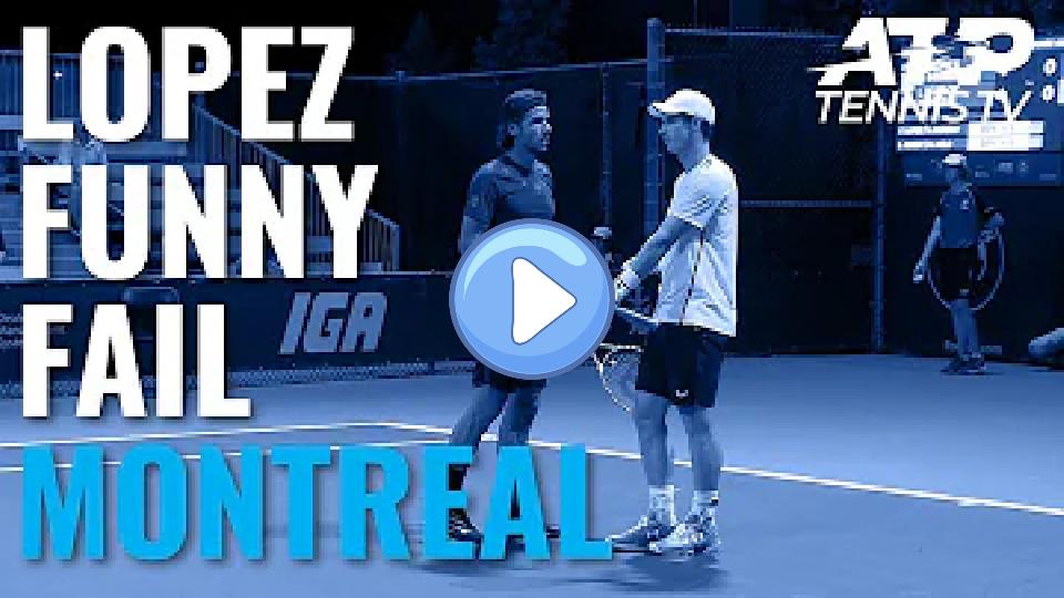 Play video: Feliciano Lopez Loses Point After Touching Ball Going Out! 🙈 | Coupe Rogers 2019 Video thumb: Feliciano Lopez Loses Point After Touching Ball Going Out! 🙈 | Coupe Rogers 2019