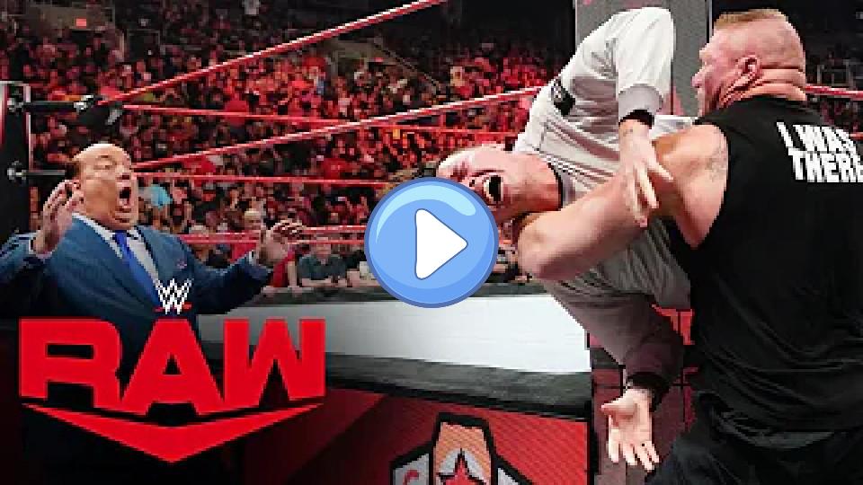 Play video: Brock Lesnar brutally attacks Rey Mysterio and his son on Raw, September 30, 2019. Video thumb: Brock Lesnar brutally attacks Rey Mysterio and his son on Raw, September 30, 2019.