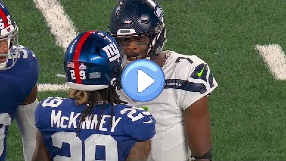 Play video: Geno Smith (HEATED) Exchange After Hit (+Injury) on Sidelines 😳 Giants vs. Seahawks Highlights Video thumb: Geno Smith (HEATED) Exchange After Hit (+Injury) on Sidelines 😳 Giants vs. Seahawks Highlights