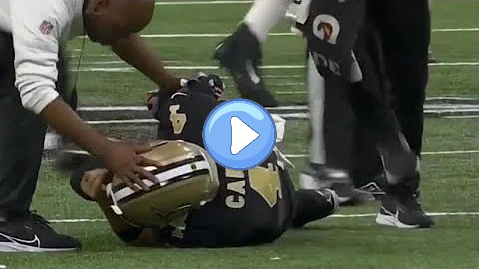 Play video: Derek Carr Suffers Multiple Injuries Against Lions (Carted Off) Video thumb: Derek Carr Suffers Multiple Injuries Against Lions (Carted Off)