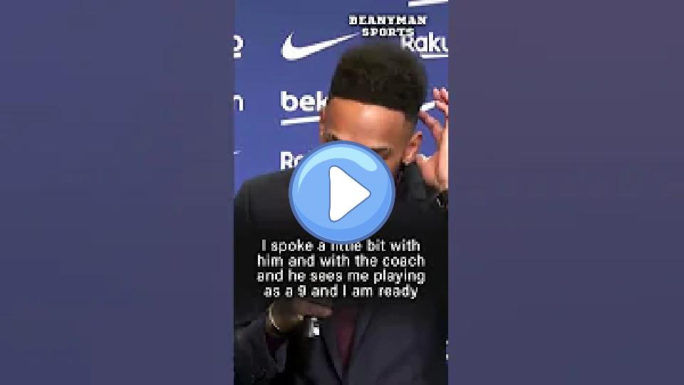 Play video: Pierre-Emerick Aubameyang says his only problem at Arsenal was with Mikel Arteta. Video thumb: Pierre-Emerick Aubameyang says his only problem at Arsenal was with Mikel Arteta.