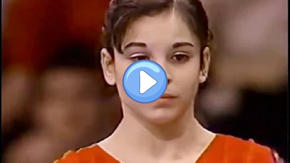 Play video: Corina Ungureanu achieved the top score on floor exercise at the 1997 International Team Championship! Video thumb: Corina Ungureanu achieved the top score on floor exercise at the 1997 International Team Championship!
