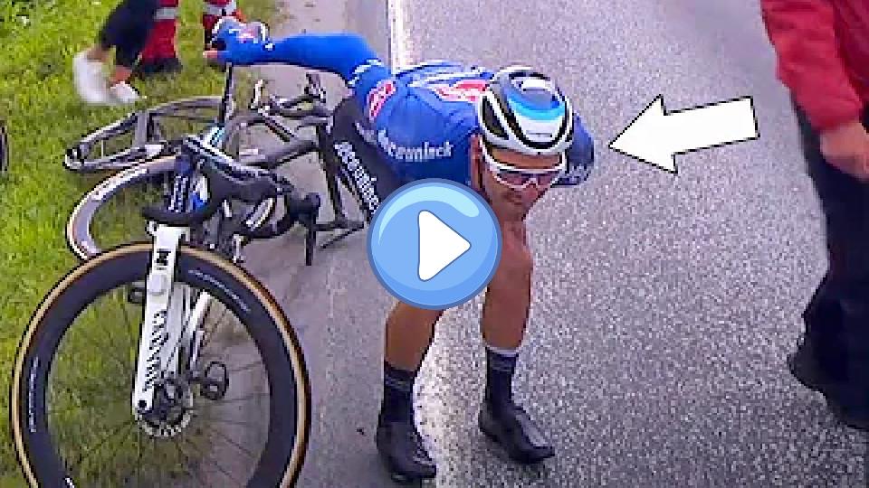 Video thumb: The Worst Place to Be Hit During a Pro Cycling Crash | Arctic Race of Norway 2022 Stage 2