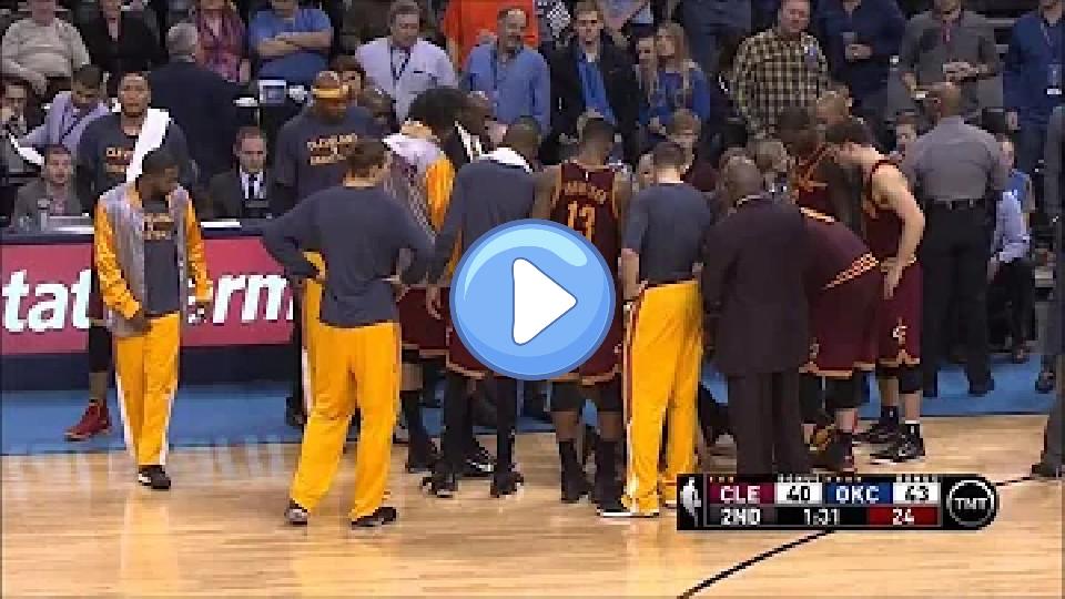Video thumb: Kyrie Irving's injury against Oklahoma City (12-11-14)