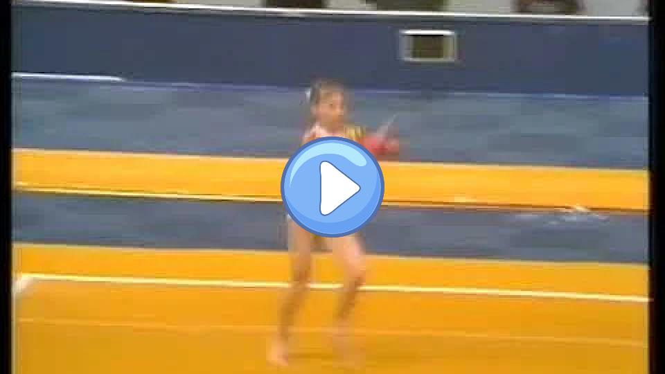 Video thumb: Daniela Silivas [ROU] 1987 World Championships Compulsory FX [10.00]