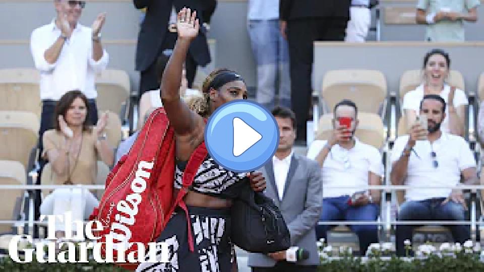 Play video: Serena Williams and Naomi Osaka react after being eliminated from the French Open. Video thumb: Serena Williams and Naomi Osaka react after being eliminated from the French Open.
