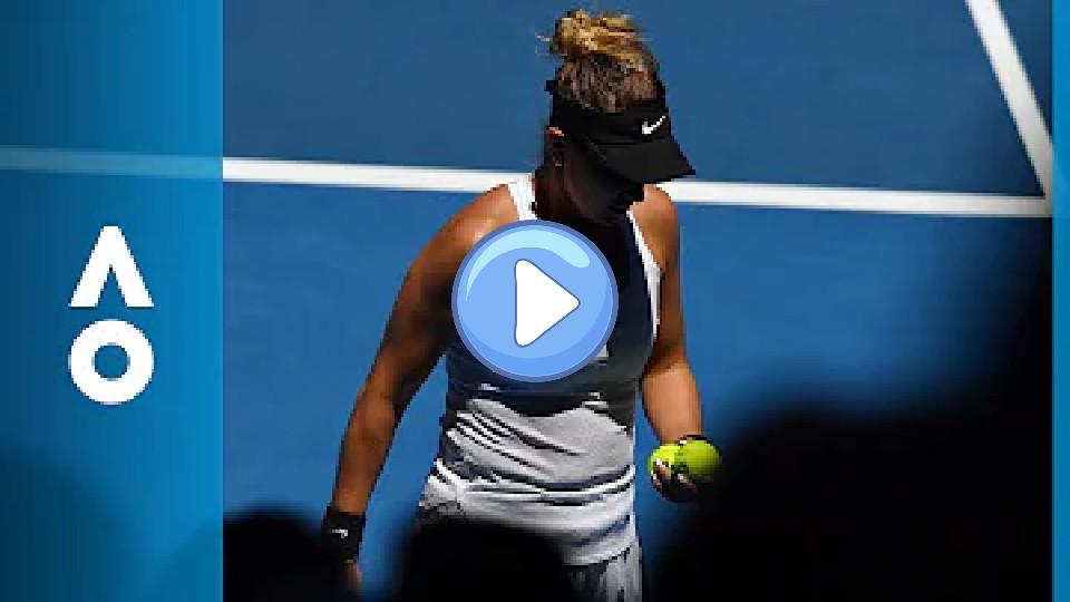 Play video: Belinda Bencic's Emotional Rollercoaster | Australian Open 2018 Video thumb: Belinda Bencic's Emotional Rollercoaster | Australian Open 2018