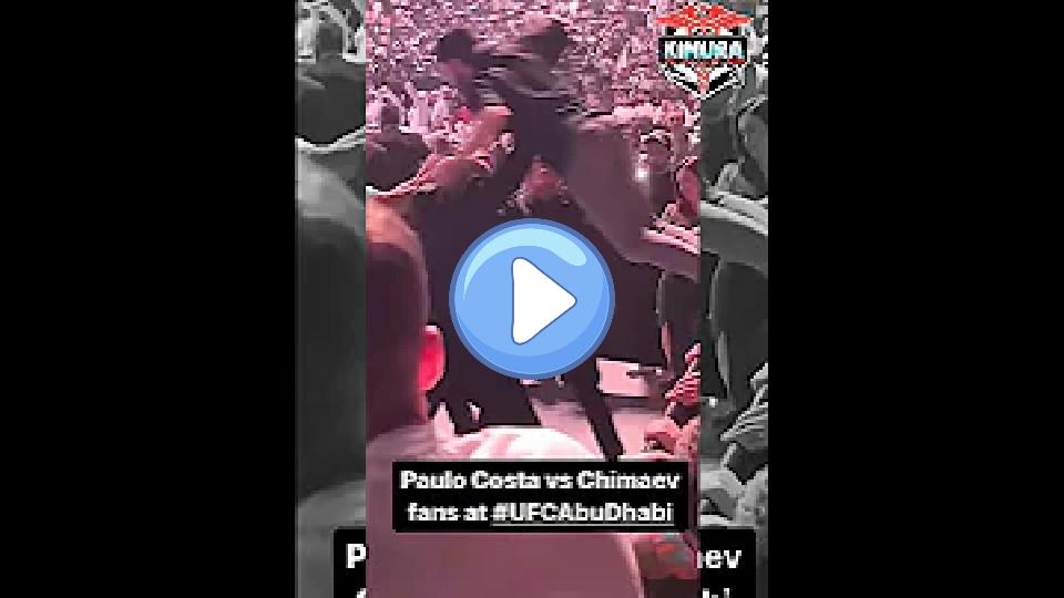 Video thumb: Slow Motion of Paulo Costa Attacked by Khamzat Chimaev Fans at UFC 294 #Shorts #UFC #MMA