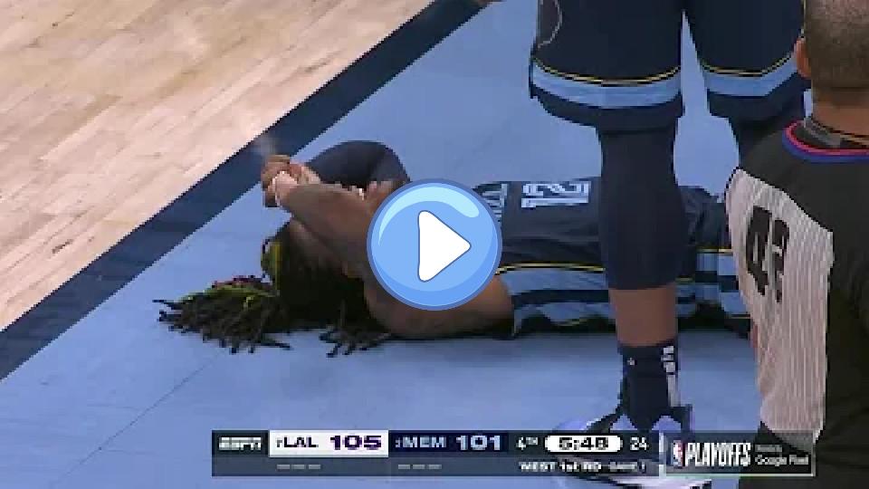 Play video: Ja Morant takes a hard fall and appears to injure his wrist | NBA on ESPN Video thumb: Ja Morant takes a hard fall and appears to injure his wrist | NBA on ESPN