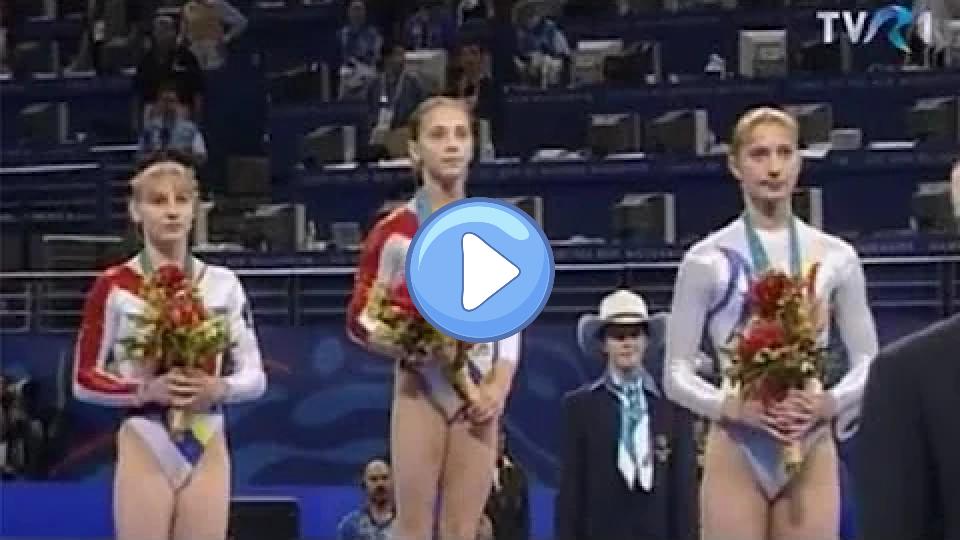 Play video: Andreea Răducan, Simona Amânar, and Maria Olaru on the podium at the 2000 Olympics Video thumb: Andreea Răducan, Simona Amânar, and Maria Olaru on the podium at the 2000 Olympics
