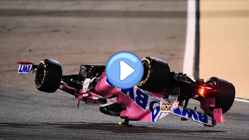 Play video: Lance Stroll Formula 1 Crash and Rollover at Bahrain *Full Version* Video thumb: Lance Stroll Formula 1 Crash and Rollover at Bahrain *Full Version*