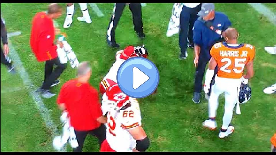 Play video: Patrick Mahomes Injured Again vs Broncos! Knee Popped Back In! TNF October 17, 2019. Video thumb: Patrick Mahomes Injured Again vs Broncos! Knee Popped Back In! TNF October 17, 2019.
