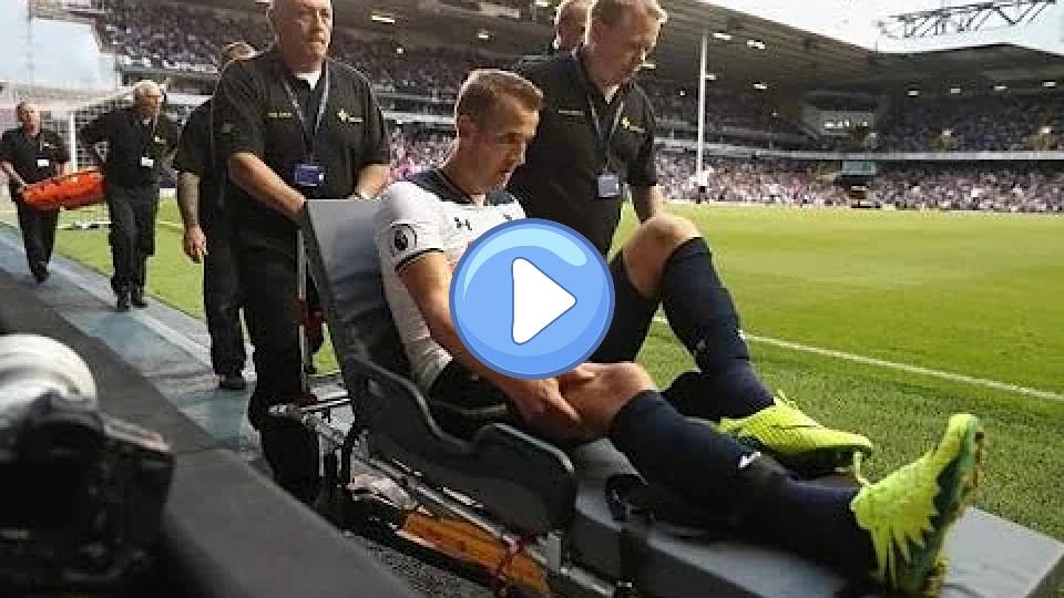 Play video: Harry Kane's injury looks worse than expected against Millwall. Video thumb: Harry Kane's injury looks worse than expected against Millwall.