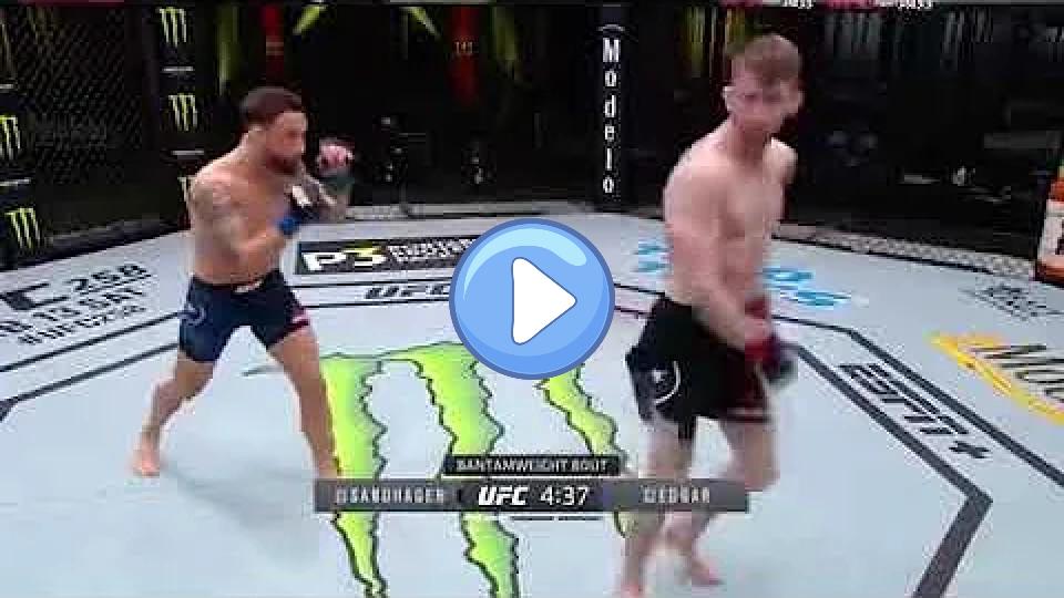 Play video: Cory Sandhagen vs. Frankie Edgar: Flying Knee Knockout Video thumb: Cory Sandhagen vs. Frankie Edgar: Flying Knee Knockout