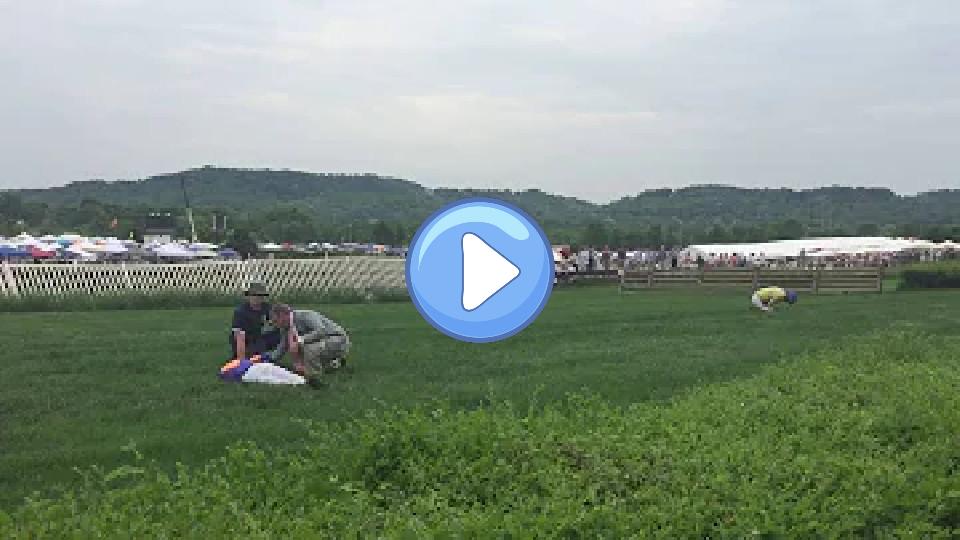 Play video: Jockeys injured in a fall at Steeplechase Video thumb: Jockeys injured in a fall at Steeplechase