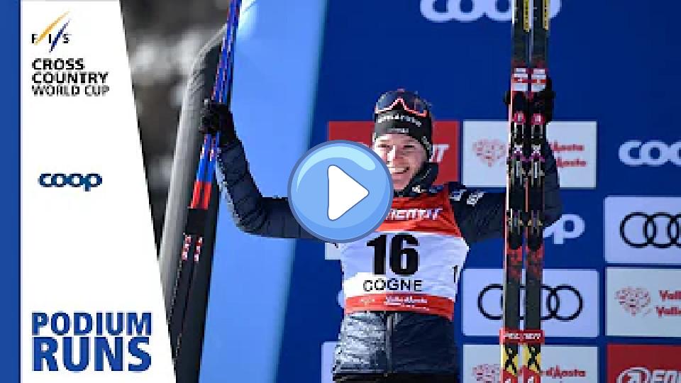 Play video: Nadine Faehndrich | Women's 10 km | Cogne | 2nd place | FIS Cross-Country Video thumb: Nadine Faehndrich | Women's 10 km | Cogne | 2nd place | FIS Cross-Country