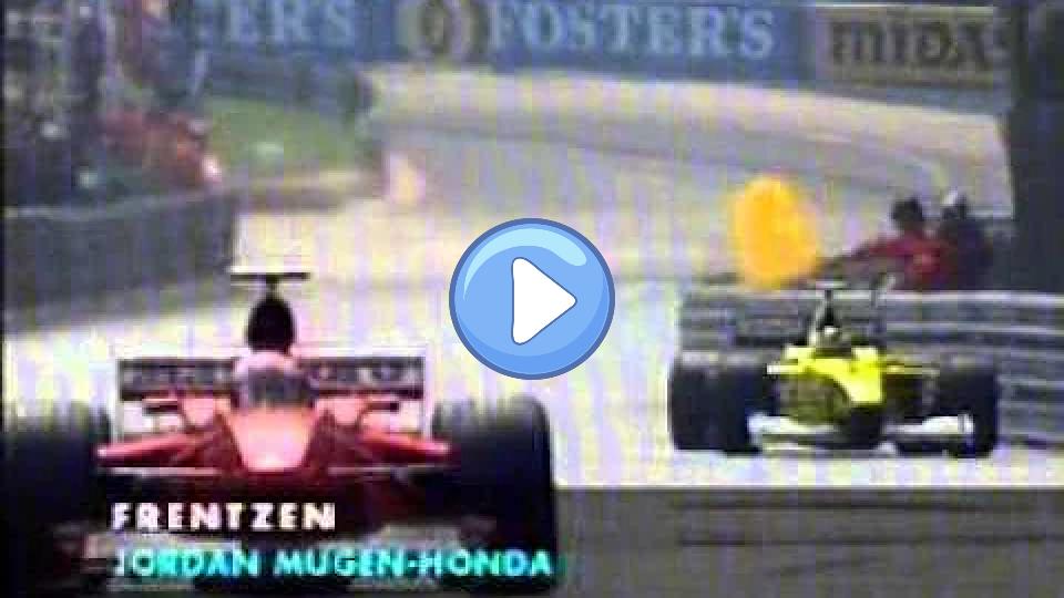 Play video: Heinz-Harald Frentzen crashes Video thumb: Heinz-Harald Frentzen crashes