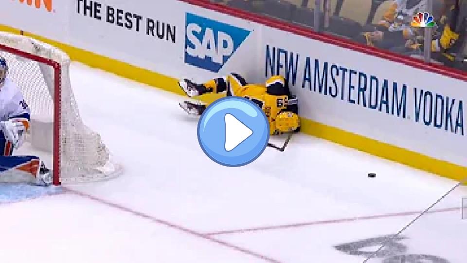 Play video: Ilya Sorokin Trips Jake Guentzel, This Is Not Accidental Video thumb: Ilya Sorokin Trips Jake Guentzel, This Is Not Accidental