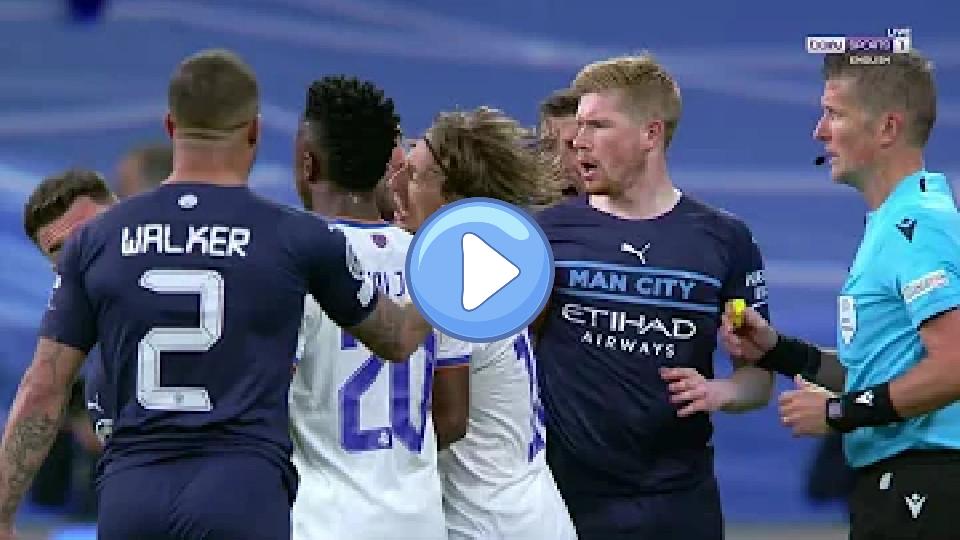 Play video: Laporte slaps Modric - Modric receives a yellow card - Laporte simulates like a cat. Video thumb: Laporte slaps Modric - Modric receives a yellow card - Laporte simulates like a cat.