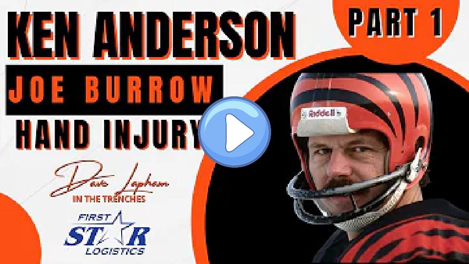 Play video: Bengals Great Ken Anderson Discusses Joe Burrow's Injury and Playing With a Hand Injury - Part 1 of 2 Video thumb: Bengals Great Ken Anderson Discusses Joe Burrow's Injury and Playing With a Hand Injury - Part 1 of 2