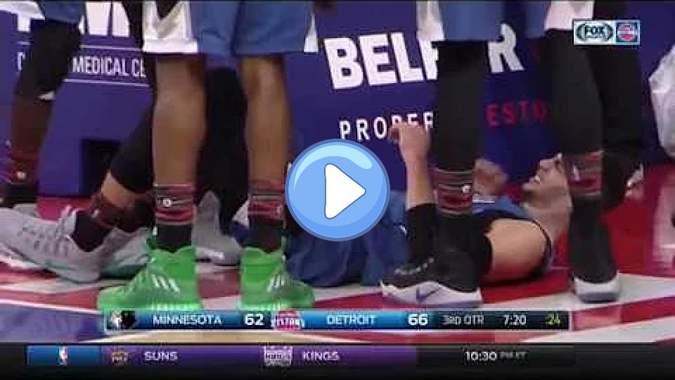 Play video: Zach LaVine Tears His ACL Against Pistons Video thumb: Zach LaVine Tears His ACL Against Pistons