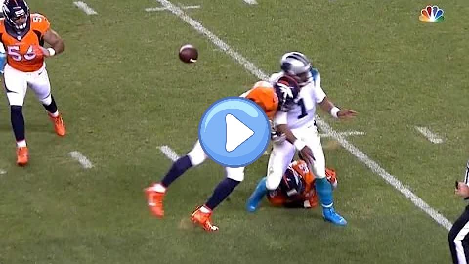 Play video: Cam Newton Takes 3 Helmet-to-Helmet Hits in Season Opener Video thumb: Cam Newton Takes 3 Helmet-to-Helmet Hits in Season Opener