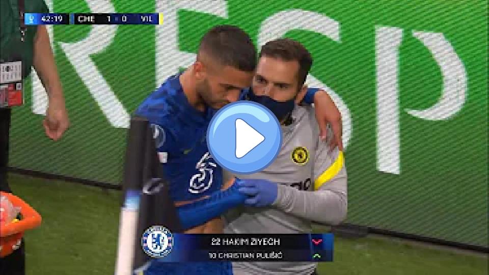 Play video: Ziyech injury vs Villarreal 🚨 Video thumb: Ziyech injury vs Villarreal 🚨