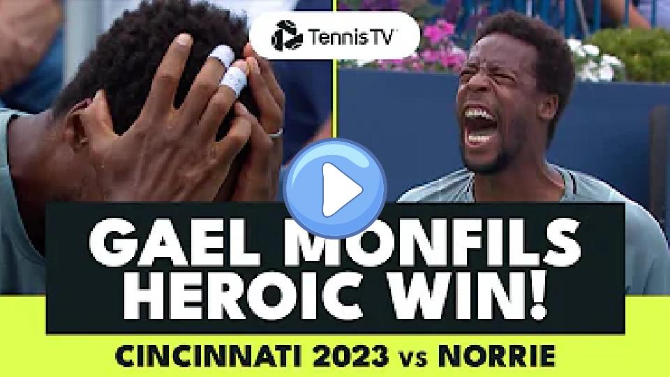 Play video: From Agony to Ecstasy: Gael Monfils Overcomes Injury Against Norrie | Cincinnati 2023 Video thumb: From Agony to Ecstasy: Gael Monfils Overcomes Injury Against Norrie | Cincinnati 2023