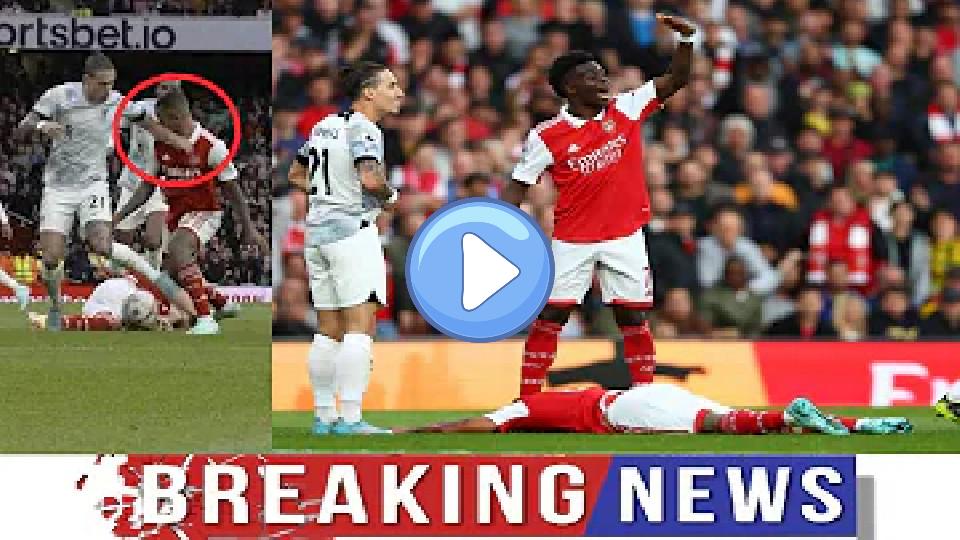 Play video: The frightening moment Arsenal star Gabriel Jesus was taken down against Liverpool Video thumb: The frightening moment Arsenal star Gabriel Jesus was taken down against Liverpool