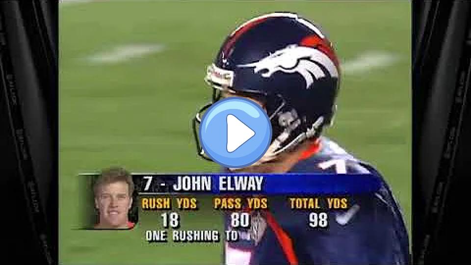 Play video: John Elway Helicopter Play Super Bowl XXXII Video thumb: John Elway Helicopter Play Super Bowl XXXII