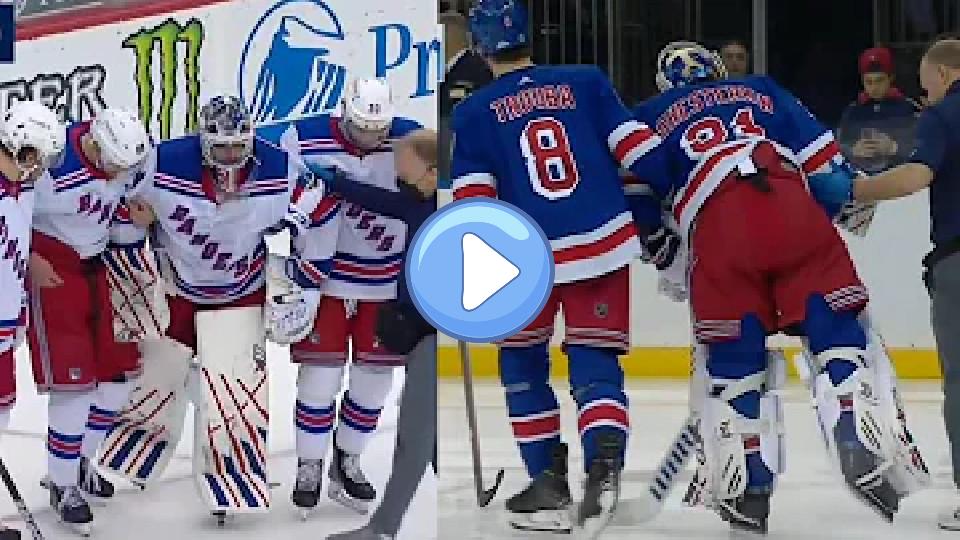 Play video: Igor Shesterkin Suffers Another Right Leg Injury Almost Nine Months After the First Injury Video thumb: Igor Shesterkin Suffers Another Right Leg Injury Almost Nine Months After the First Injury