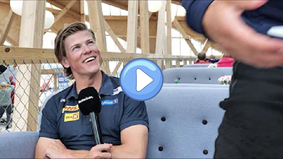 Play video: In the middle of the serious interview, this happens. Video thumb: In the middle of the serious interview, this happens.