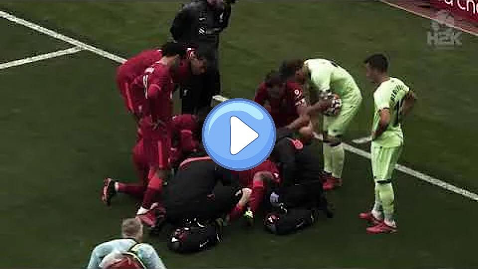 Play video: Liverpool fan | Andy Robertson injury Video thumb: Liverpool fan | Andy Robertson injury