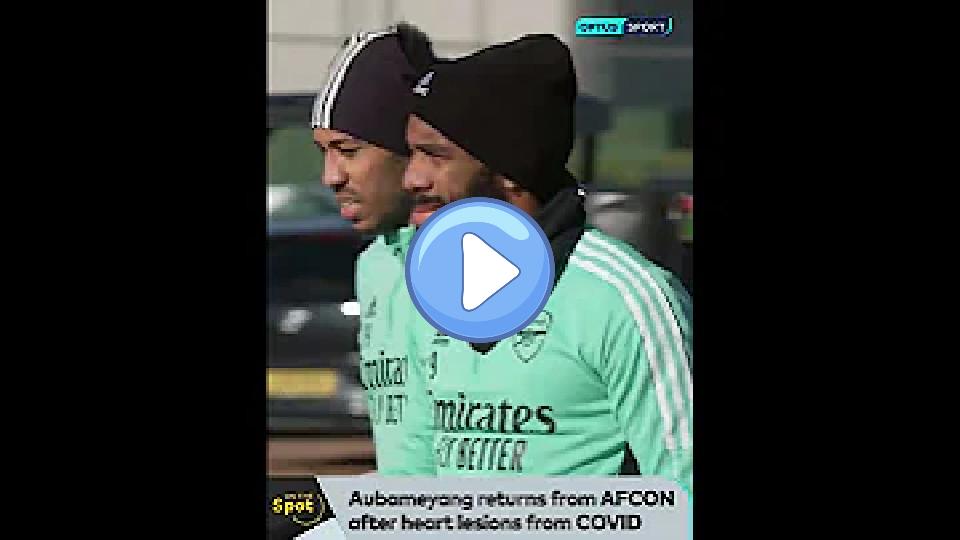 Play video: Aubameyang was released from the Gabon squad due to heart lesions resulting from COVID-19. Video thumb: Aubameyang was released from the Gabon squad due to heart lesions resulting from COVID-19.