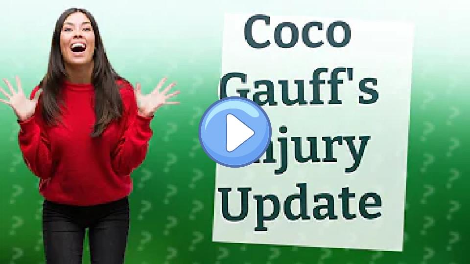 Play video: Did Coco Gauff sustain an injury? Video thumb: Did Coco Gauff sustain an injury?