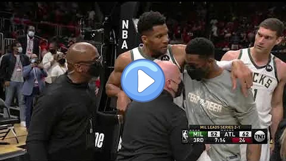 Video thumb: Giannis Antetokounmpo Leaves in Tears & Heads to Locker Room After Season-Ending Knee Injury 🙏