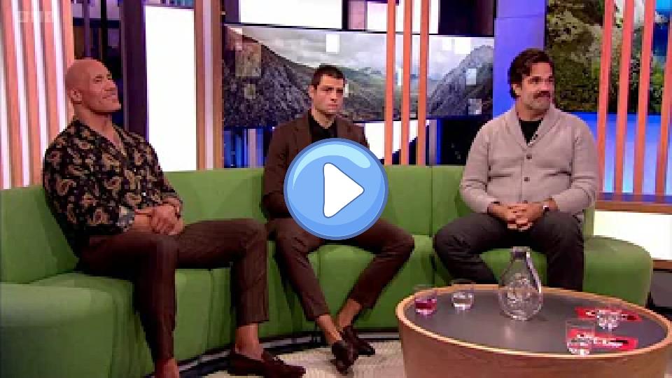 Play video: Dwayne Johnson sheds a tear as Rob Delaney talks about the tragic loss of his son in 2018. Video thumb: Dwayne Johnson sheds a tear as Rob Delaney talks about the tragic loss of his son in 2018.